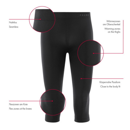 Falke 3/4 tight heren Grijs - afb. 3