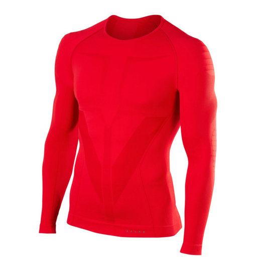 Falke longsleeved shirt tight fit Heren Rood - afb. 1