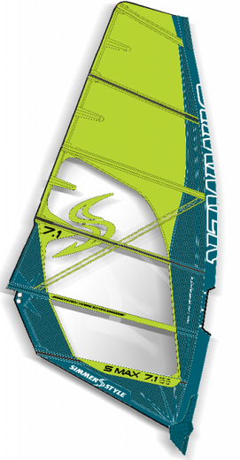 Simmer S max Windsurfzeil 2022/23 Geel - afb. 1