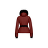 Goldbergh Hida Ski Jas Faux Border vino rosso - afb. 2