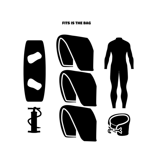 Pro Limit Kitesurf Boardbag Golf Travel Light - afb. 1