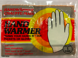Handwarmer Warmpack hand Geel