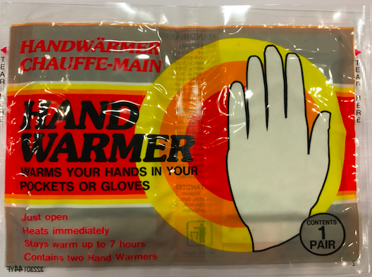 Handwarmer Warmpack hand Geel - afb. 1