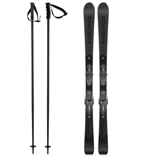 Head Shape SX Black edtion 25/26 ski incl.pr 11 GW binding en stokk en Zwart - afb. 1