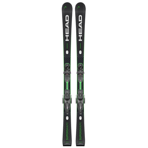 Head Supershape E-Magnum Ski 25/26 PRD 12GW Binding Zwart, Groen - afb. 1