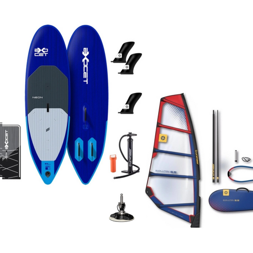 Excocet Windsurfboard Inflatable Neon SL 280 incl. Evolution tuigage - afb. 1