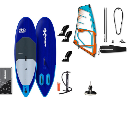 Exocet Windsurfboard Inflatable Neon SL incl. Unifiber Rookie Tuigage Inflatable - afb. 1