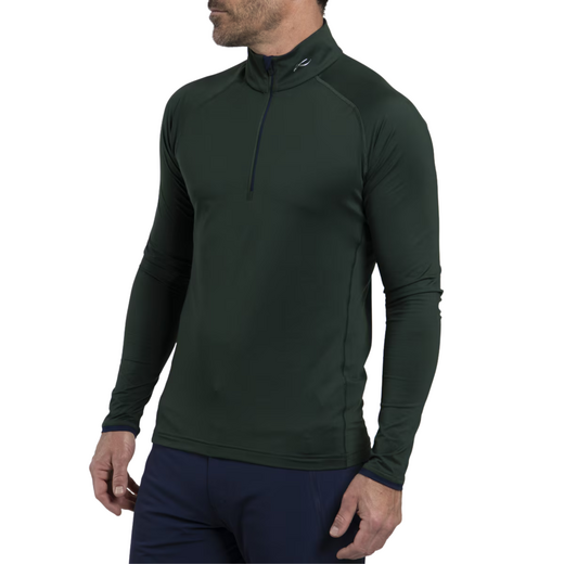 Kjus Feel Midlayer Half-Zip Pully Heren Blauw, Groen - afb. 1