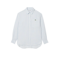 Lacoste Dames Woven Shirt Blauw