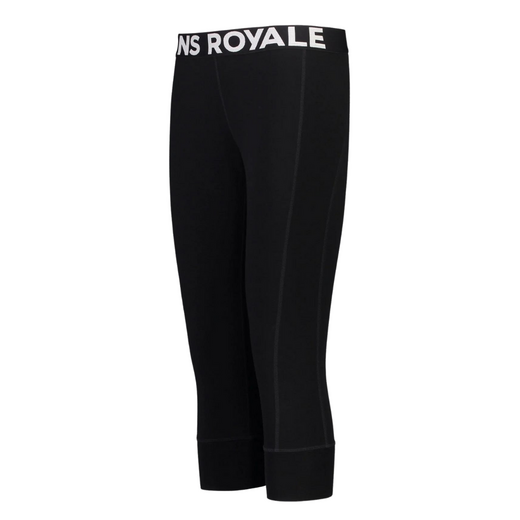 Mons Royale thermo 3/4 pant voor dames, Cascade zwart - afb. 1