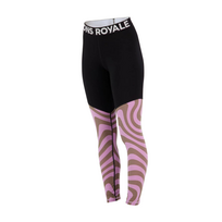 Mons Royale thermo long pant voor dames, Cascade Beige/Lila Beige/Lila