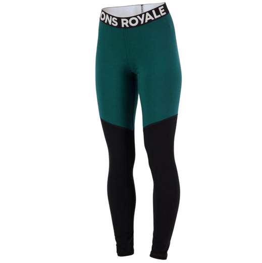 Mons Royale thermo long pant voor dames, Cascade Evergreen - afb. 1