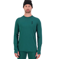 Mons Royale thermo long sleeve heren shirt, Cascade Evergreen