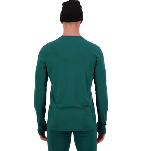 Mons Royale thermo long sleeve heren shirt, Cascade Evergreen - afb. 2