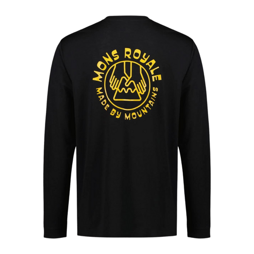Mons Royale longsleeve shirt Icon Zwart - afb. 2