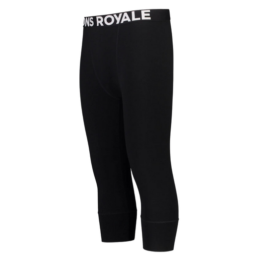 Mons Royale thermo 3/4  pant voor heren,zwart Cascade - afb. 1