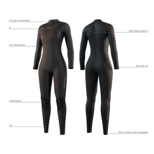 Mystic dames wetsuit Star 5/3 mm backzipp - afb. 3