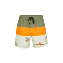 O'Neill Cali Block "15 Swim Short heren Wit, Geel, Groen