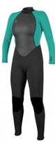 O´Neill Dames dames wetsuit Reactor 3/2 zwart/aqua 