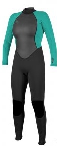 O´Neill Dames dames wetsuit Reactor 3/2 zwart/aqua  - afb. 1