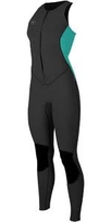 O'Neill dames wetsuit 2/1.5 mm long john Zwart, aqua