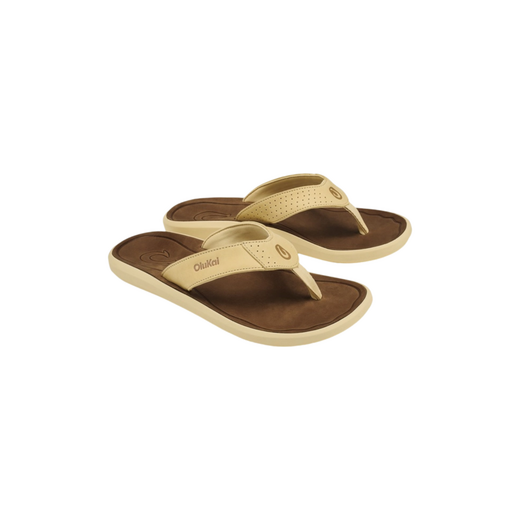Olukai heren slipper Bruin, Geel - afb. 2