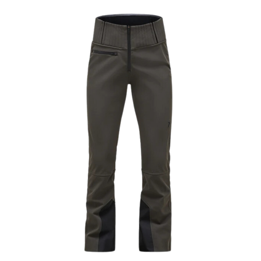 Peak performance dames hoge stretch ski broek olive  - afb. 1