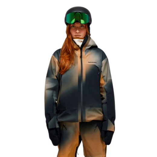 Peak Performance Edge HIPE 3L AOP Shell Ski Jas Dames Powder Fade - afb. 3