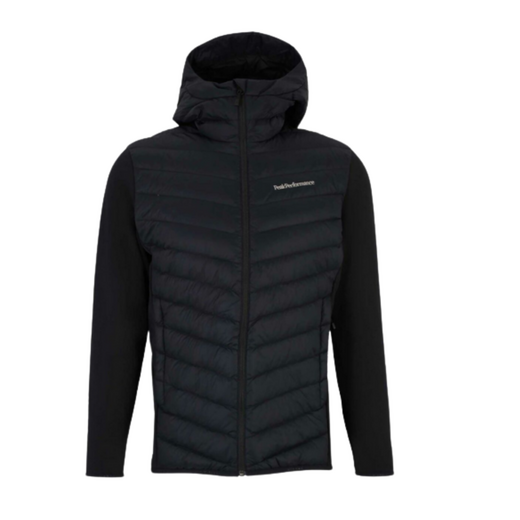 Peak Performance Heren Frost Down Hybrid Hood Jas Black - afb. 1