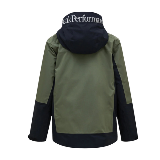 Peak Performance Heren Rider Tech Insulated Jacket Zwart, Groen - afb. 2