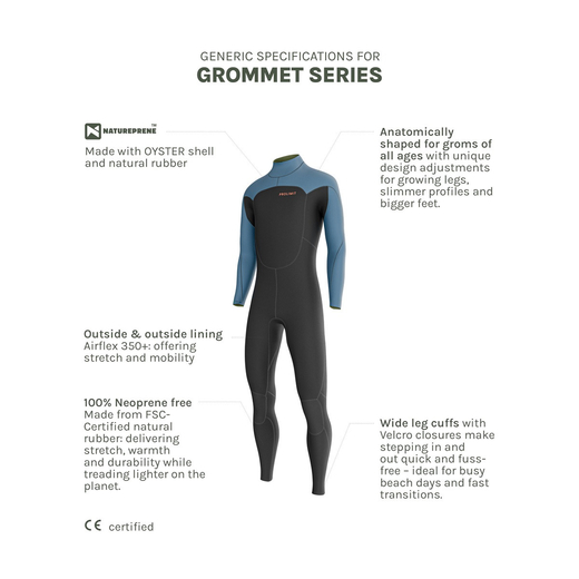 prolimit-kinder-surfpak-grommet-steamer-5-3-dl-zwart-blauw-s - afb. 3