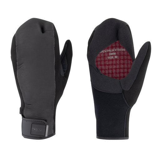 Prolimit Mittens Open Palm Xtreme Zwart - afb. 1