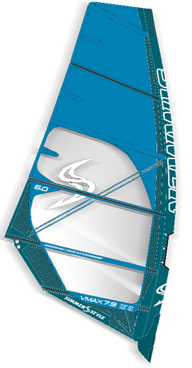 Simmer VMax Windsurfzeil 2022 Blauw - afb. 1