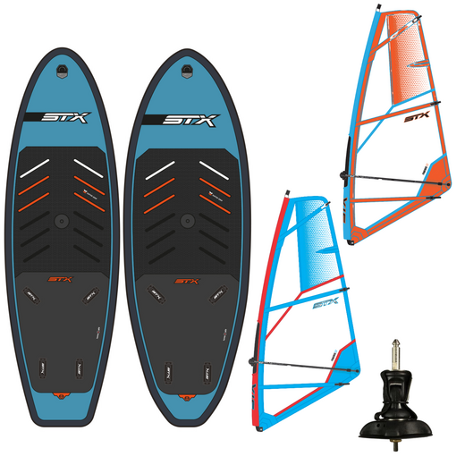 STX Windsurfboard Inflatable Windsurfer RS & STX PowerKid Tuigage - afb. 1