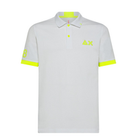 SUN68 Heren Polo Logo Fluo 