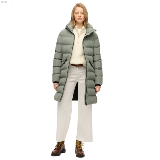 Superdry Dames Jas City Mid Freestyle Green - afb. 1