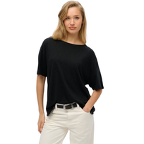 Superdry Dames Shoulder tee Zwart