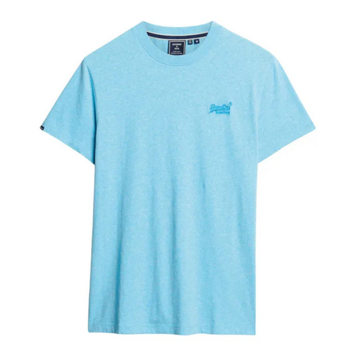 Superdry Essential Logo Embroidered Tee Turquoise  - afb. 1