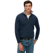 Superdry Heren Essential Cotton Half Zip
