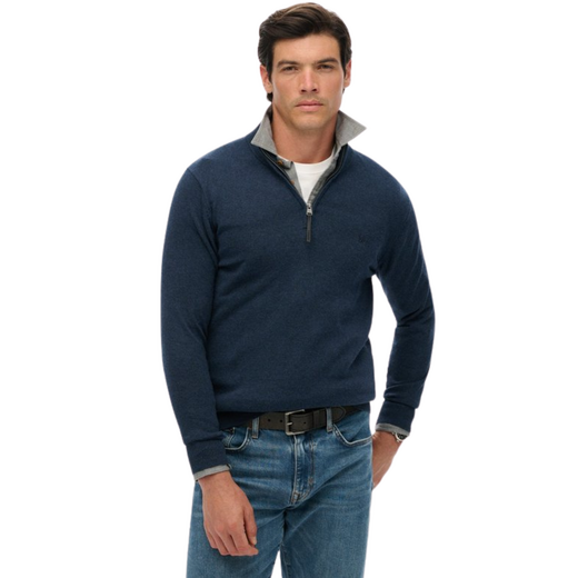 Superdry Heren Essential Cotton Half Zip - afb. 1