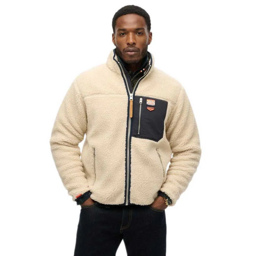 Superdry Heren Fleece Vintage Retro Full Zip - afb. 1