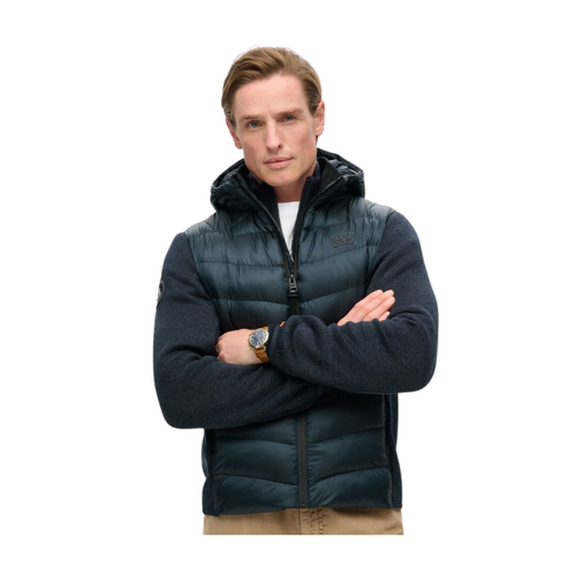 Superdry Heren Jas Hooded Storm Knit Eclipse - afb. 2