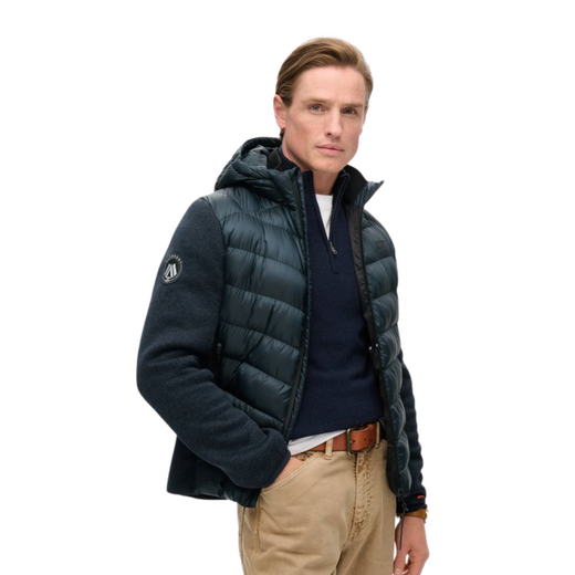 Superdry Heren Jas Hooded Storm Knit Eclipse - afb. 4