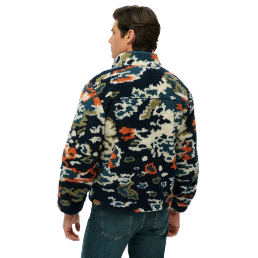 Superdry Heren Printed Fleece Zip Thru - afb. 3