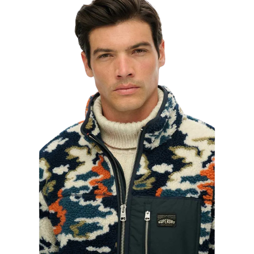Superdry Heren Printed Fleece Zip Thru - afb. 4