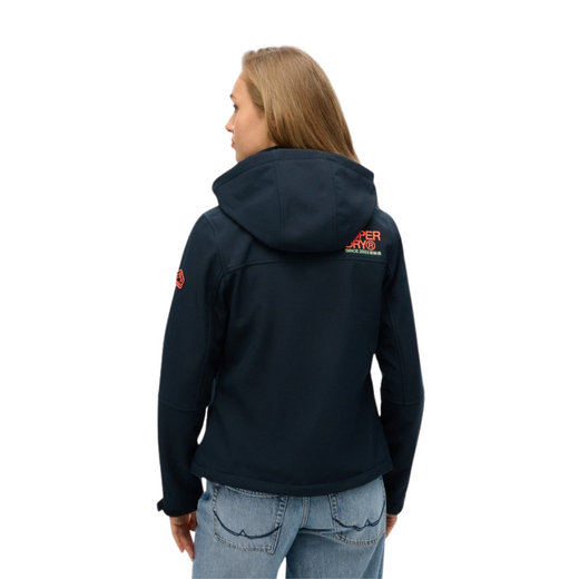 Superdry Hooded Classic Trekker Jacket Dames Dark Navy - afb. 2