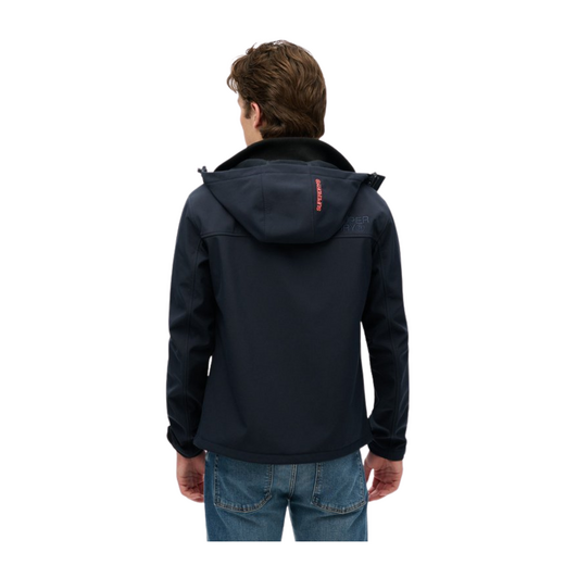 Superdry Hooded Soft Shell Trekker Jacket Heren Dark Navy - afb. 2