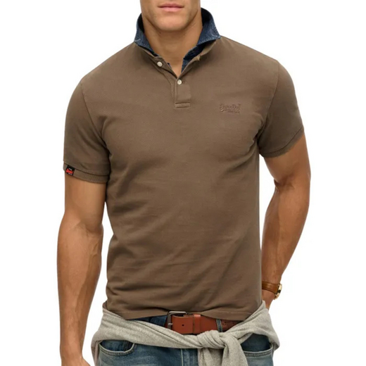 Superdry Vintage Destroy Polo Bruin - afb. 2