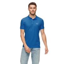 Superdry Vintage Destroy Polo Hard Blauw