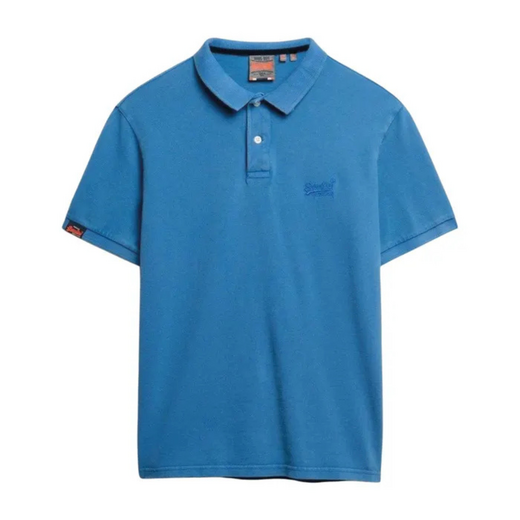 Superdry Vintage Destroy Polo Hard Blauw - afb. 4